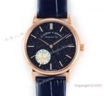 Swiss Grade Copy A.Lange & Sohne Saxonia Thin 2892 Watch Rose Gold New Blue Dial